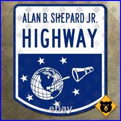 New Hampshire Alan Shepard Highway Interstate 93 marker road sign space 18x15 New Hampshire Alan Shepard Highway Interstate 93 marker road sign space 18x15