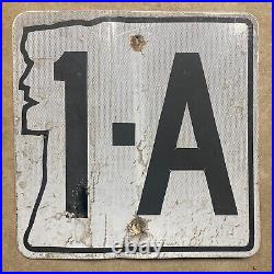 New Hampshire state route 1-A highway road sign shield Old Man Mountain HDOS
