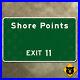 New_Jersey_highway_marker_road_sign_exit_11_Shore_Points_turnpike_1961_15x9_01_eqde