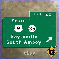 New Jersey parkway exit 125 Sayreville S. Amboy highway road sign Garden 30x20