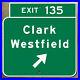 New_Jersey_parkway_exit_135_Clark_Westfield_road_sign_Garden_12x12_01_nmbs