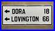 New_Mexico_highway_road_sign_Dora_Lovington_guide_distance_1920s_36x15_0536_01_kfym
