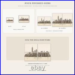 New York City Architectural Wall Art Aluminum Sign
