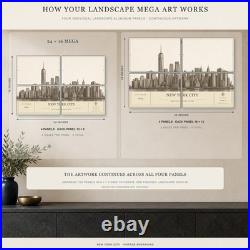 New York City Architectural Wall Art Aluminum Sign