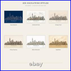 New York City Architectural Wall Art Aluminum Sign