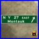 New_York_State_Route_27_East_Montauk_highway_exit_road_sign_1961_Hamptons_42x10_01_lc