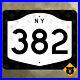 New_York_State_Route_382_highway_sign_route_marker_1961_Red_House_Allegany_30x24_01_elmn