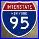 New_York_interstate_route_95_Manhattan_Bronx_highway_marker_1957_road_sign_36x36_01_jbva