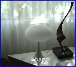 Nice! Signed Vintage LAUREL Mid-Century Modern MUSHROOM Table LAMP Bill Curry