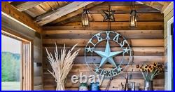 Nightclawing 40 TEXAS 1836 Barn Star Metal Wall Sign Art, Twisted Rope Ring
