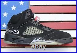 Nike Jordan V 5 Tinker Hatfield Signed Black-Metallic VTG 2006 136027-004 11