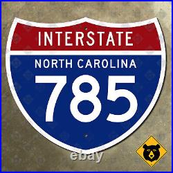 North Carolina Interstate 785 highway marker 1961 road sign 12x10