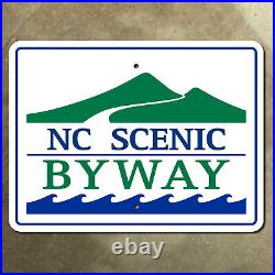 North Carolina Scenic Byway highway 1990 route marker road sign 20x15