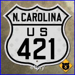 North Carolina US 421 The Snake Drive highway route marker 1926 road sign 16x16 North Carolina US 421 The Snake Drive highway route marker 1926 road sign 16x16
