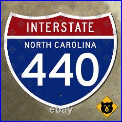 North Carolina interstate 440 route marker road sign 1961 Raleigh Beltline 28x24