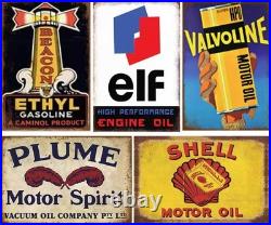 Nostalgic 35-Piece Metal Sign Set for Vintage Bar, Kitchen, and Man Cave Decor Nostalgic 35-Piece Metal Sign Set for Vintage Bar, Kitchen, and Man Cave Decor