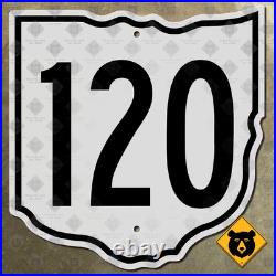 Ohio State Route 120 highway road sign 1952 Toledo 11x12 Ohio State Route 120 highway road sign 1952 Toledo 11x12