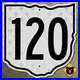 Ohio_State_Route_120_highway_road_sign_1952_Toledo_11x12_01_jcj