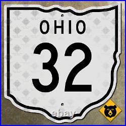 Ohio State Route 32 highway marker road sign Cincinnati Athens 23x24
