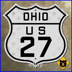 Ohio US Route 27 highway road sign Cincinnati Oxford 1926 16x16