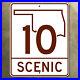 Oklahoma_Scenic_route_10_Illinois_River_Tahlequah_highway_marker_road_sign_16x20_01_gdf