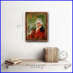 Old English Tobacco Vintage Ad Metal Sign Wall Decor for Office or Meeting Room