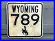 Old_Vintage_Wyoming_State_Highway_Road_Sign_789_North_South_Metal_Cowboy_Horse_01_gdv