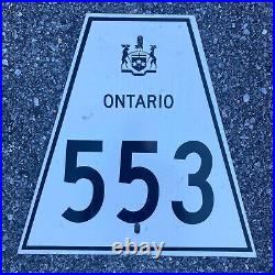 Ontario provincial secondary route 553 highway road sign 1980s Canada DDIL