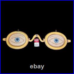 Optometrist Trade Sign Vintage Metal Painted tin 36