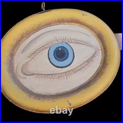 Optometrist Trade Sign Vintage Metal Painted tin 36