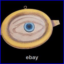 Optometrist Trade Sign Vintage Metal Painted tin 36