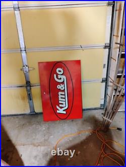 Original Kum&Go Sign from the Gas Pump