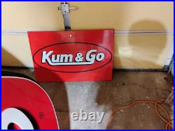 Original Kum&Go Sign from the Gas Pump