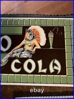 Original Vintage Cleo Cola Metal Sign From Old Pub