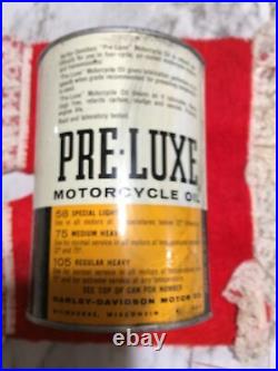 Original Vintage Metal Harley Davidson Pre-Luxe Motorcycle Oil CAN Dirty