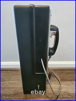 Original Vintage Payphone WithKeys! Metal Push Button Telephone Sign Coin-Op