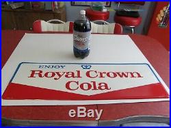 Original Vintage Royal Crown Cola RC embossed metal sign, 32 Long, NICE