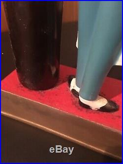 Pabst Blue Ribbon Vintage Bar Display Sign Metal Waiter Pub Bartender