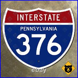 Pennsylvania Interstate route 376 highway sign Pittsburgh Monroeville 21x18