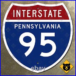 Pennsylvania Interstate route 95 highway marker road sign Philadelphia 12x12 Pennsylvania Interstate route 95 highway marker road sign Philadelphia 12x12