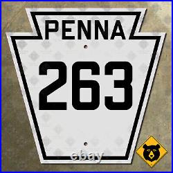 Pennsylvania Route 263 highway marker 1940 24x24 Warminster
