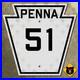 Pennsylvania_Route_51_highway_marker_1940_road_sign_Uniontown_Darlington_16x16_01_mpf