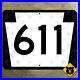 Pennsylvania_Route_611_highway_route_marker_road_sign_1961_Philadelphia_20x16_01_mwf