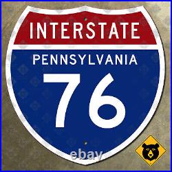 Pennsylvania interstate 76 Philadelphia highway route marker road sign 12x12