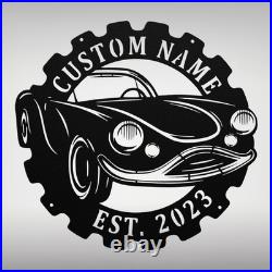 Personalized Classic Car Metal Sign Custom Vintage Car Decor Gift for Car Lovers Personalized Classic Car Metal Sign Custom Vintage Car Decor Gift for Car Lovers