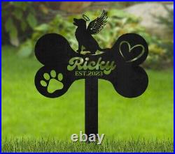 Personalized Dog Memorial Stake, Metal Stake, Labrador Retriever, Sympathy Sign