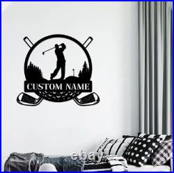 Personalized Golf Sign, Men Golf Custom Monogram Metal Sign, 19th Hole Metal Sign