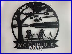 Personalized Lake House Metal Sign, River House Sign, Custom Lake House Decor