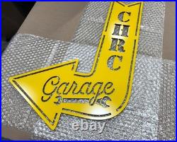 Personalized Metal Garage Sign Custom Name & Color, Gift for Dad