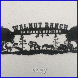 Personalized Ranch Metal Sign Custom Farmhouse Sign Anniversary Gift